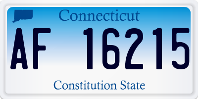 CT license plate AF16215