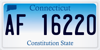 CT license plate AF16220