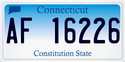 CT license plate AF16226