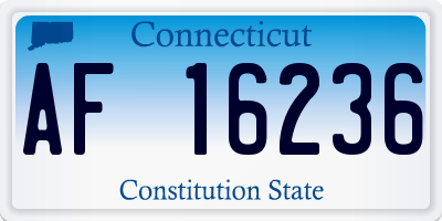 CT license plate AF16236