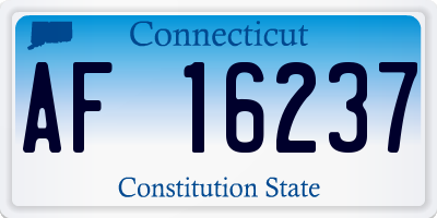 CT license plate AF16237