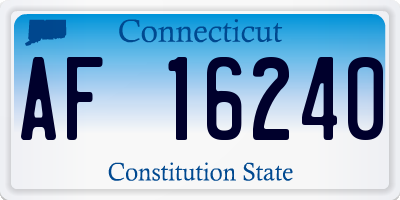 CT license plate AF16240