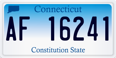 CT license plate AF16241