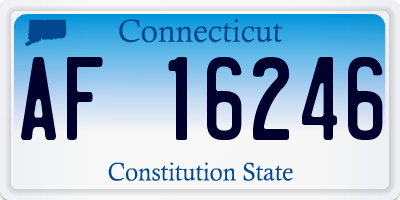 CT license plate AF16246