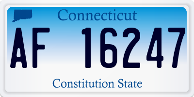 CT license plate AF16247