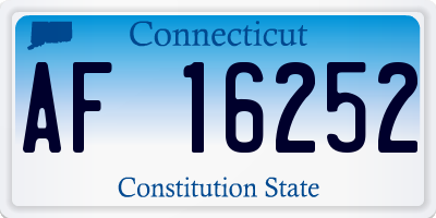 CT license plate AF16252