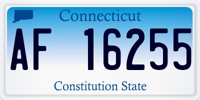 CT license plate AF16255