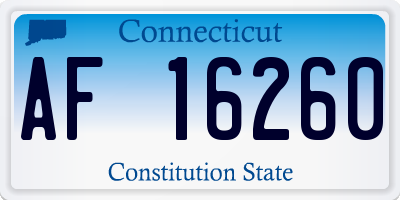 CT license plate AF16260