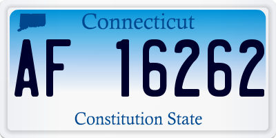 CT license plate AF16262