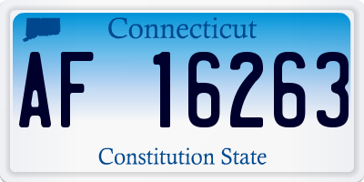 CT license plate AF16263