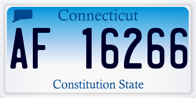 CT license plate AF16266