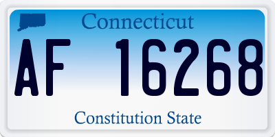 CT license plate AF16268