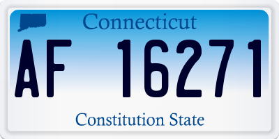 CT license plate AF16271
