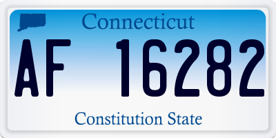 CT license plate AF16282