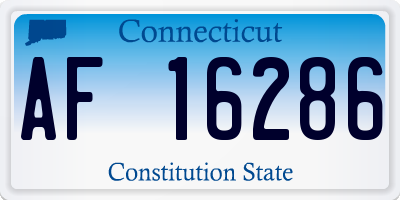 CT license plate AF16286