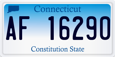 CT license plate AF16290
