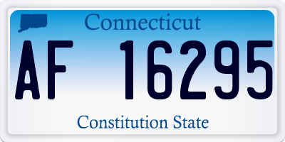 CT license plate AF16295