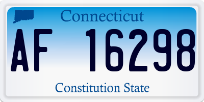CT license plate AF16298