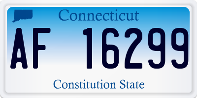CT license plate AF16299