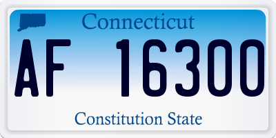 CT license plate AF16300