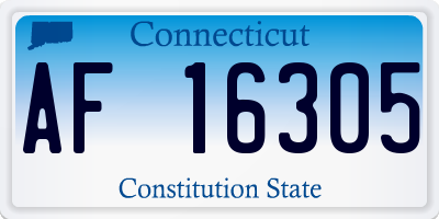 CT license plate AF16305