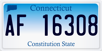 CT license plate AF16308