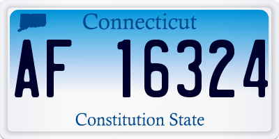 CT license plate AF16324