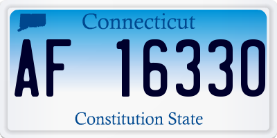 CT license plate AF16330