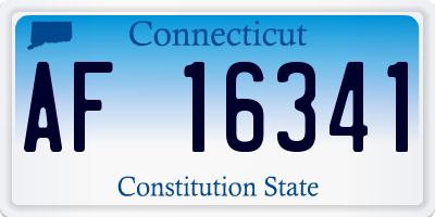 CT license plate AF16341