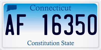 CT license plate AF16350