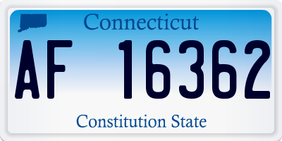 CT license plate AF16362
