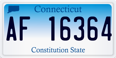CT license plate AF16364