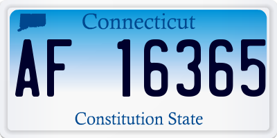 CT license plate AF16365
