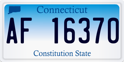 CT license plate AF16370