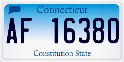 CT license plate AF16380