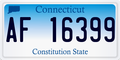 CT license plate AF16399