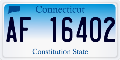 CT license plate AF16402