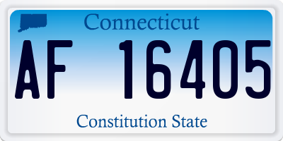 CT license plate AF16405