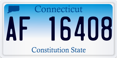CT license plate AF16408