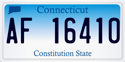 CT license plate AF16410