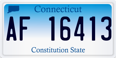 CT license plate AF16413