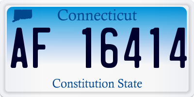 CT license plate AF16414