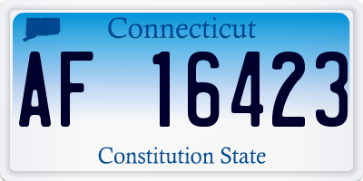 CT license plate AF16423