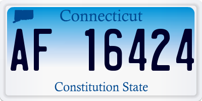CT license plate AF16424