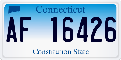 CT license plate AF16426
