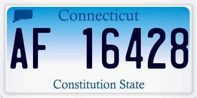 CT license plate AF16428