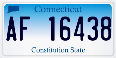 CT license plate AF16438