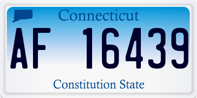 CT license plate AF16439