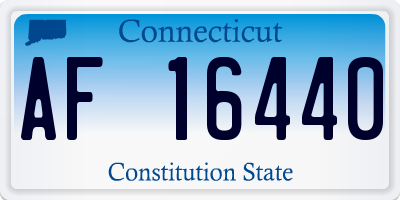 CT license plate AF16440