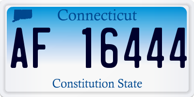 CT license plate AF16444